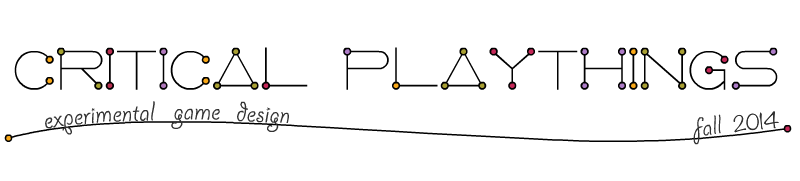 Experimental Game Design – Critical Playthings