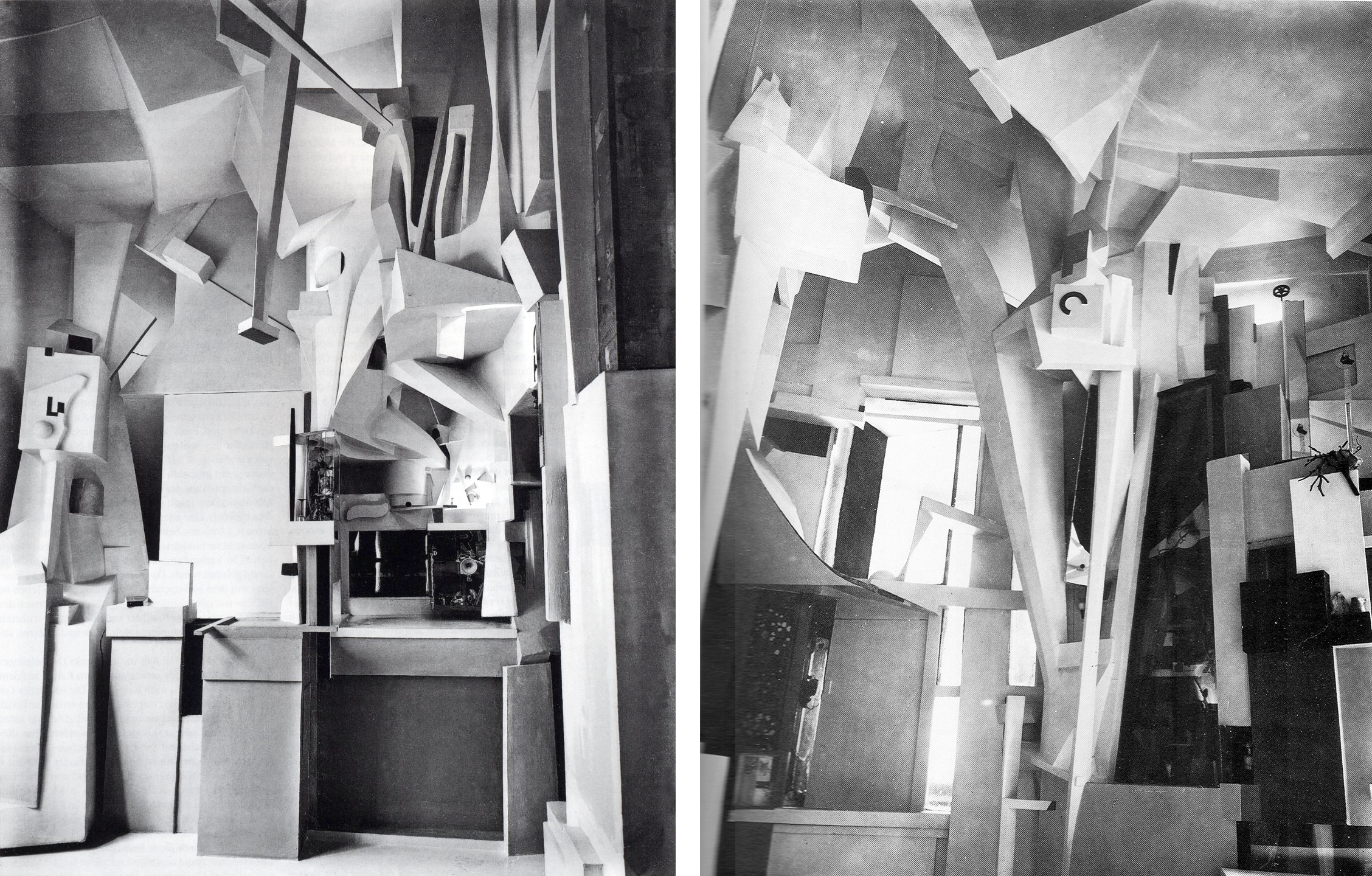 Kurt Schwitters six rooms of the family house in Hanover "renovated" between 1923 and 1933